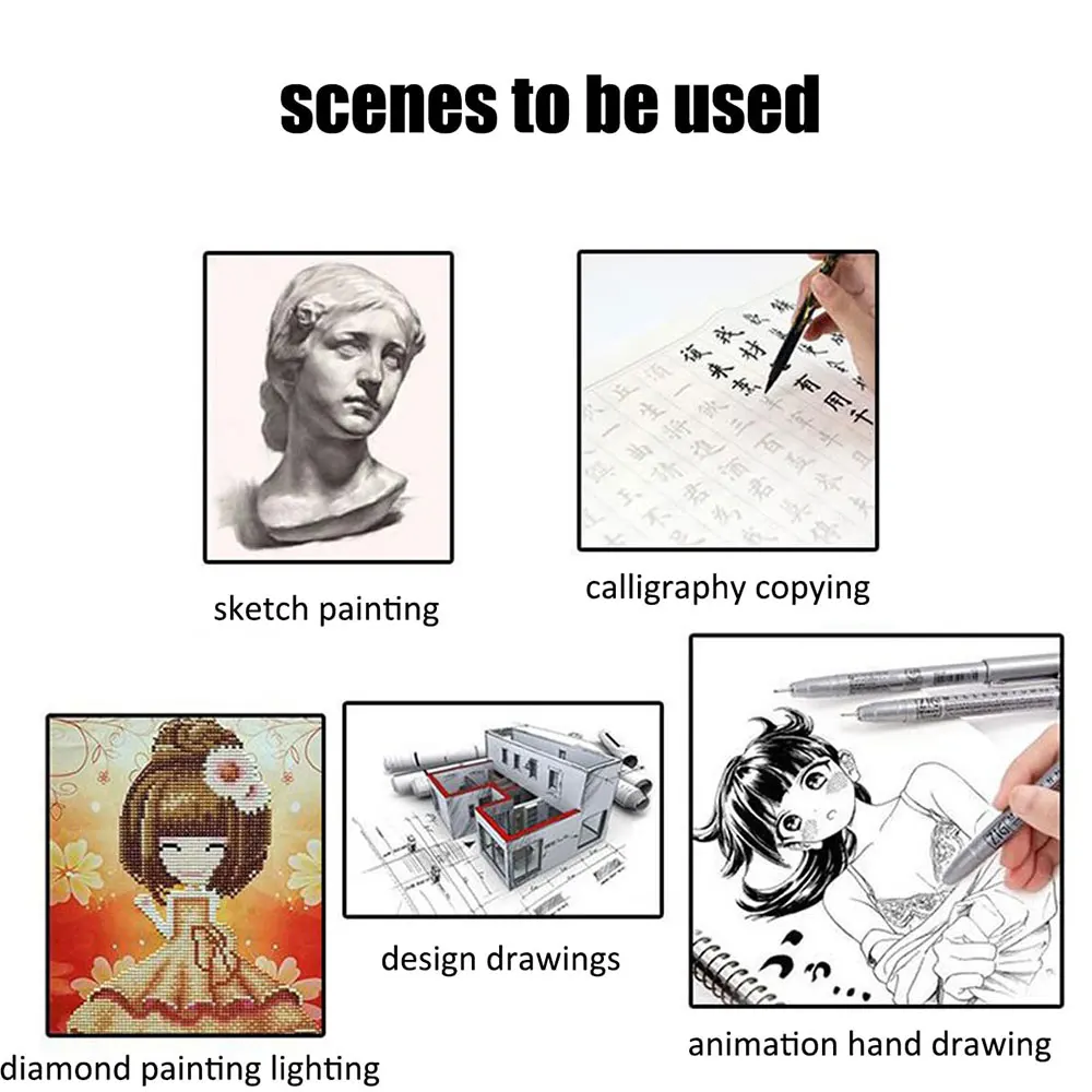 لوحة رسم LED مقاس A5، لوحة نسخ بإضاءة LED، سطوع قابل للتعديل لمشاريع الرسم الفنية الماسية #6