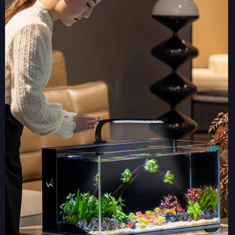 Filtration Landscaping Fish Tank Nordic Living Room Aquatic Pet Supplies Corporation Fish Tank Light Loop Aquarium Pour Aquarium