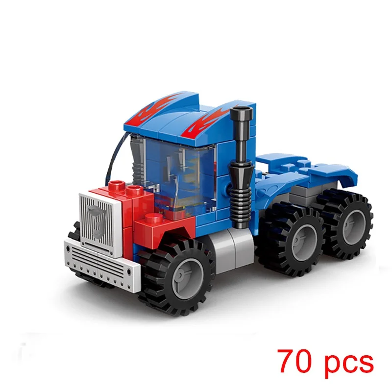 子供のための6-in-1都市車両ビルディングブロック,救急車の技術車両,消防署,トラックモデル,レンガのおもちゃ,482個