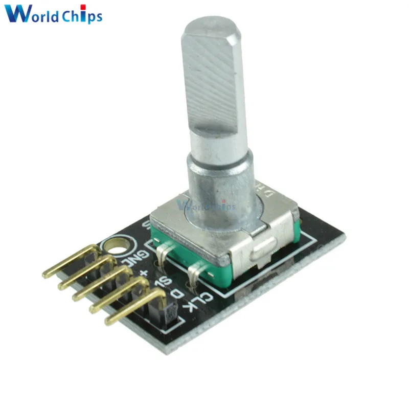 diymore 5PCS/Lot HW-040 Rotary Encoder Module with 15x16.5 mm Potentiometer Rotary Knob Cap for Arduino
