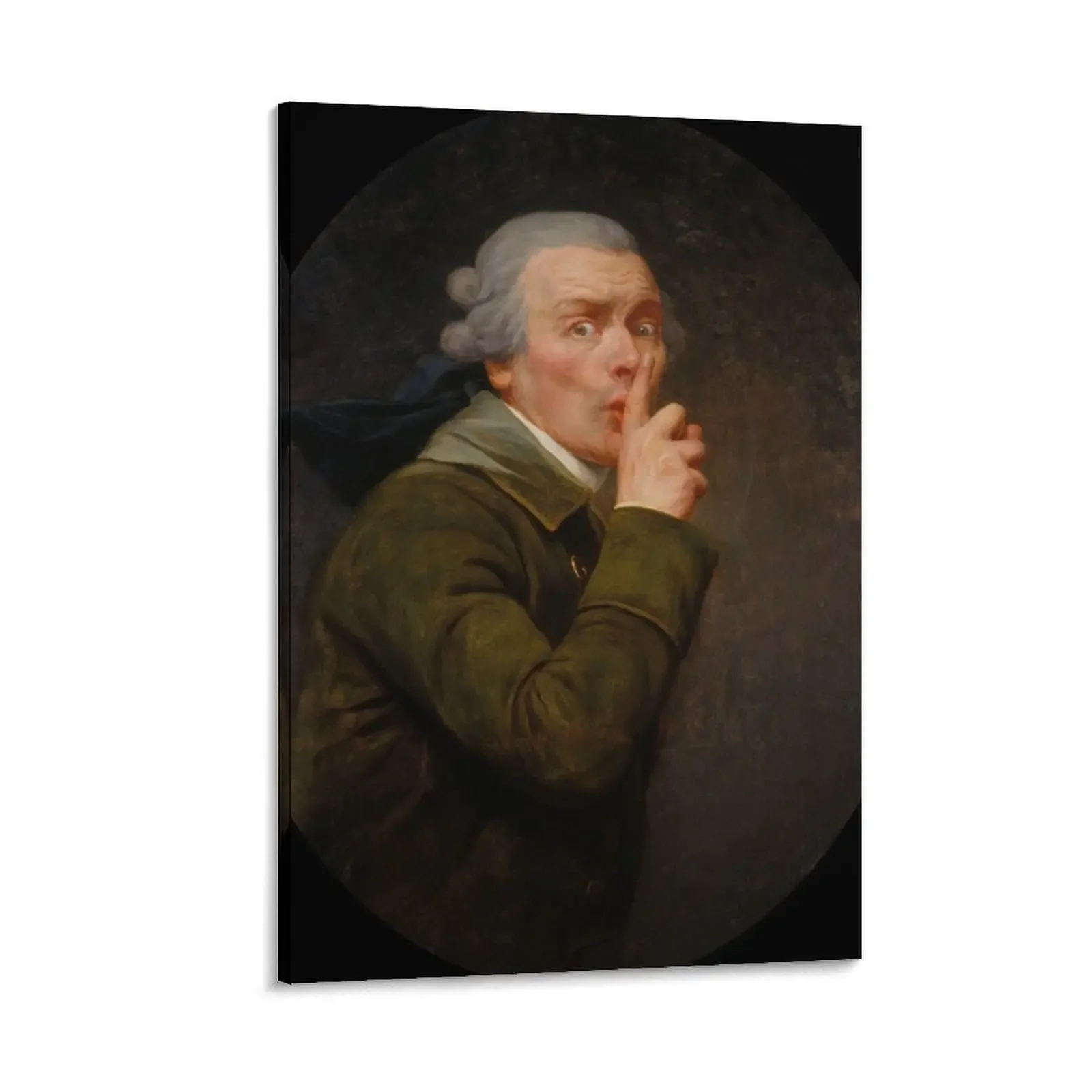 Joseph Ducreux - Le Discret Canvas Painting Decoration wall anime decoration wall decoration painting Wall paintings