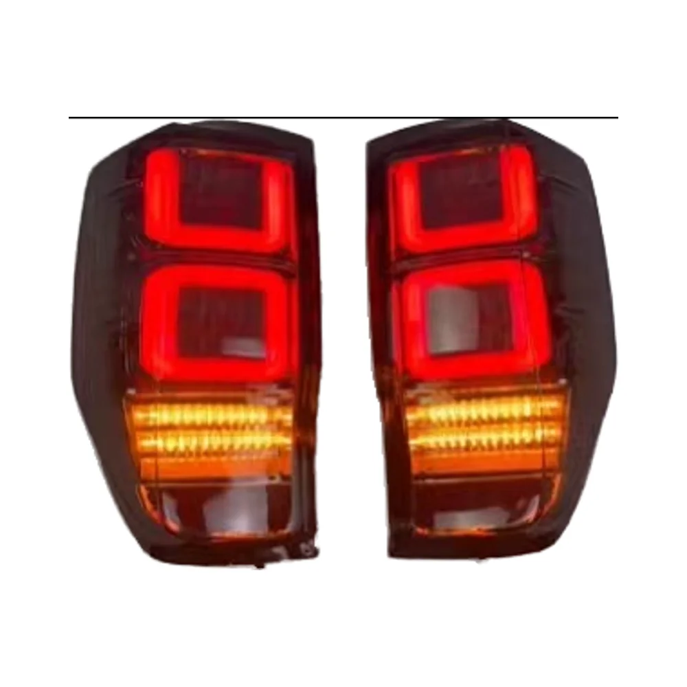 Car LED Dynamic Turn Signal Taillight Tail Light For Ford Ranger T6 T7 T8 2012+ Pick Up Rear Running Light Brake Reverse Lamp