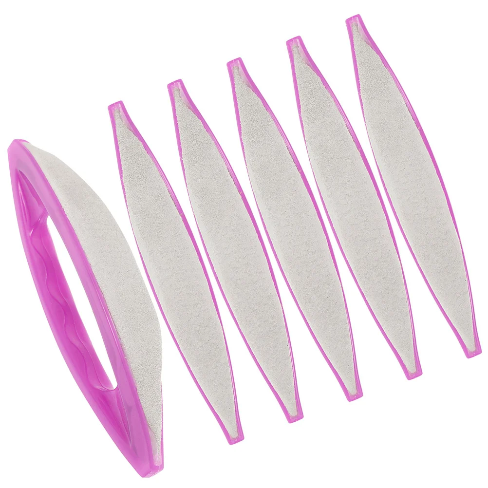 

6pcs Lambskin Polish Wax Polishing Tool Portable Manicure Pedicure Buffer File Household Nail Art Supply Nail Care Kit