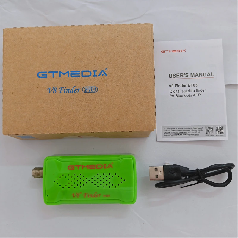 GTMEDIA V8 Finder BT03 Digital Satellite TV Finder DVB-S2 BT Connection Support Satellite Selection LNB Satellite TV Finder