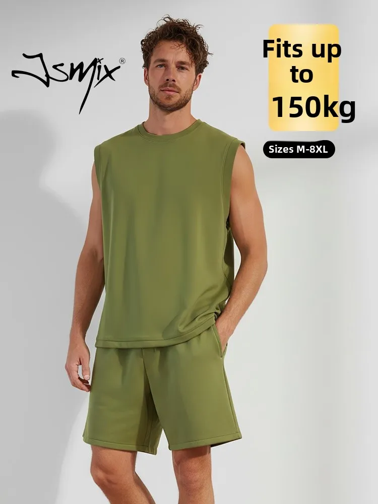 ensemble-short-et-debardeur-sport-jsmix-grande-taille-pour-homme-tenue-decontractee-d'ete-deux-pieces-en-fibre-de-polyester-mode-jeune