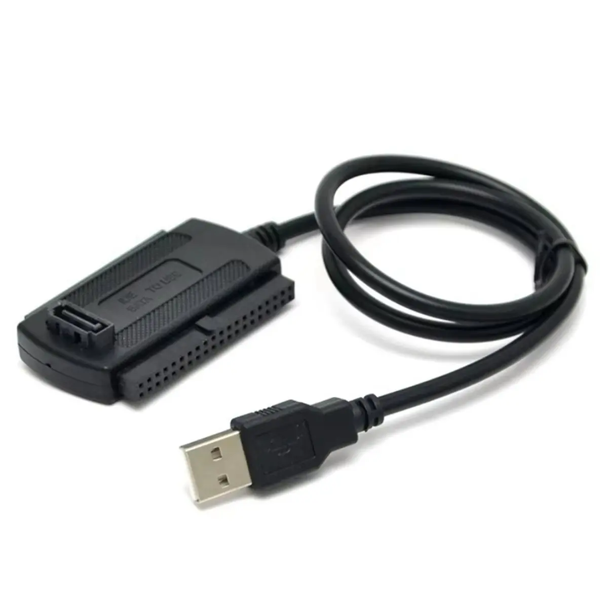 ABIU USB to SATA IDE Cable 3-in-1 USB 2.0 to 2.5/3.5/5.25 Inch IDE SATA to USB Converter Cable for CR-ROM DVD-ROM CD-RW