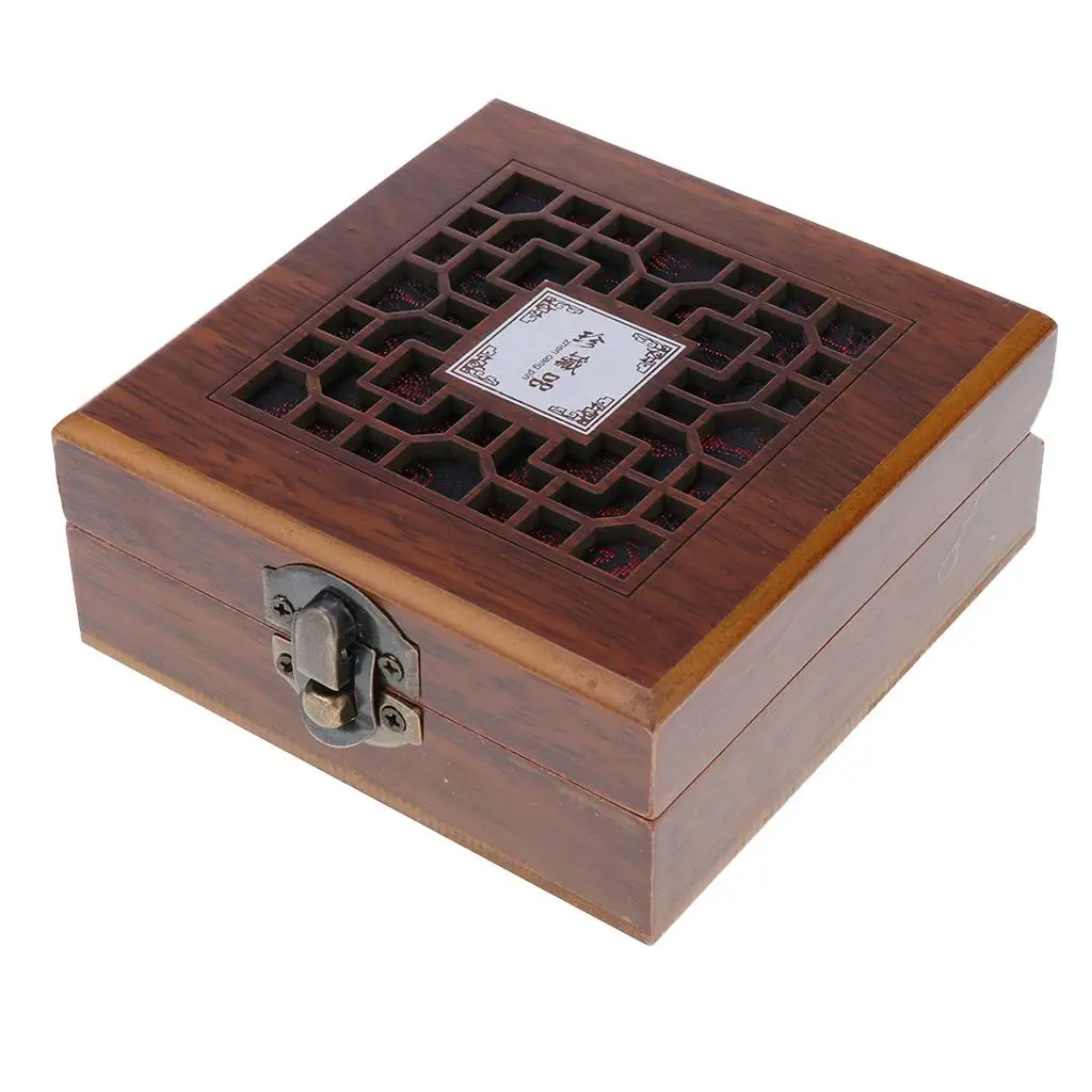 عرض مجوهرات خشبية عتيقة لصندوق حامل تخزين الإسورة والقلادة والسوار #3