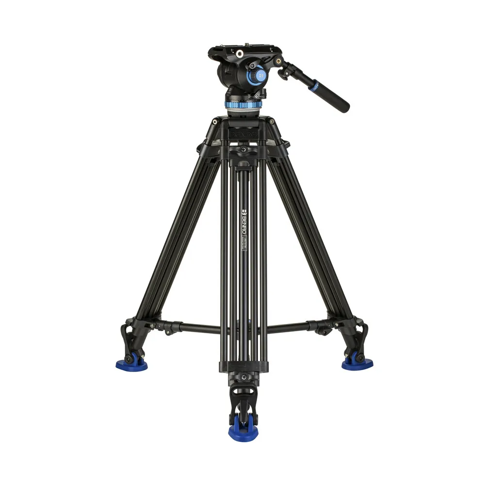 Free Sping Camcorder Tripod Professional camer Video Tripod Dual Stage Aluminium Alloy Tripod With S8Pro Head