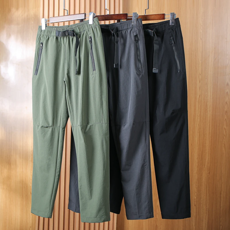 

Рабочая одежда для активного отдыха! Мужские летние спортивные брюки 3D Tailored, быстросохнущие, прямого кроя, для бега, модные...