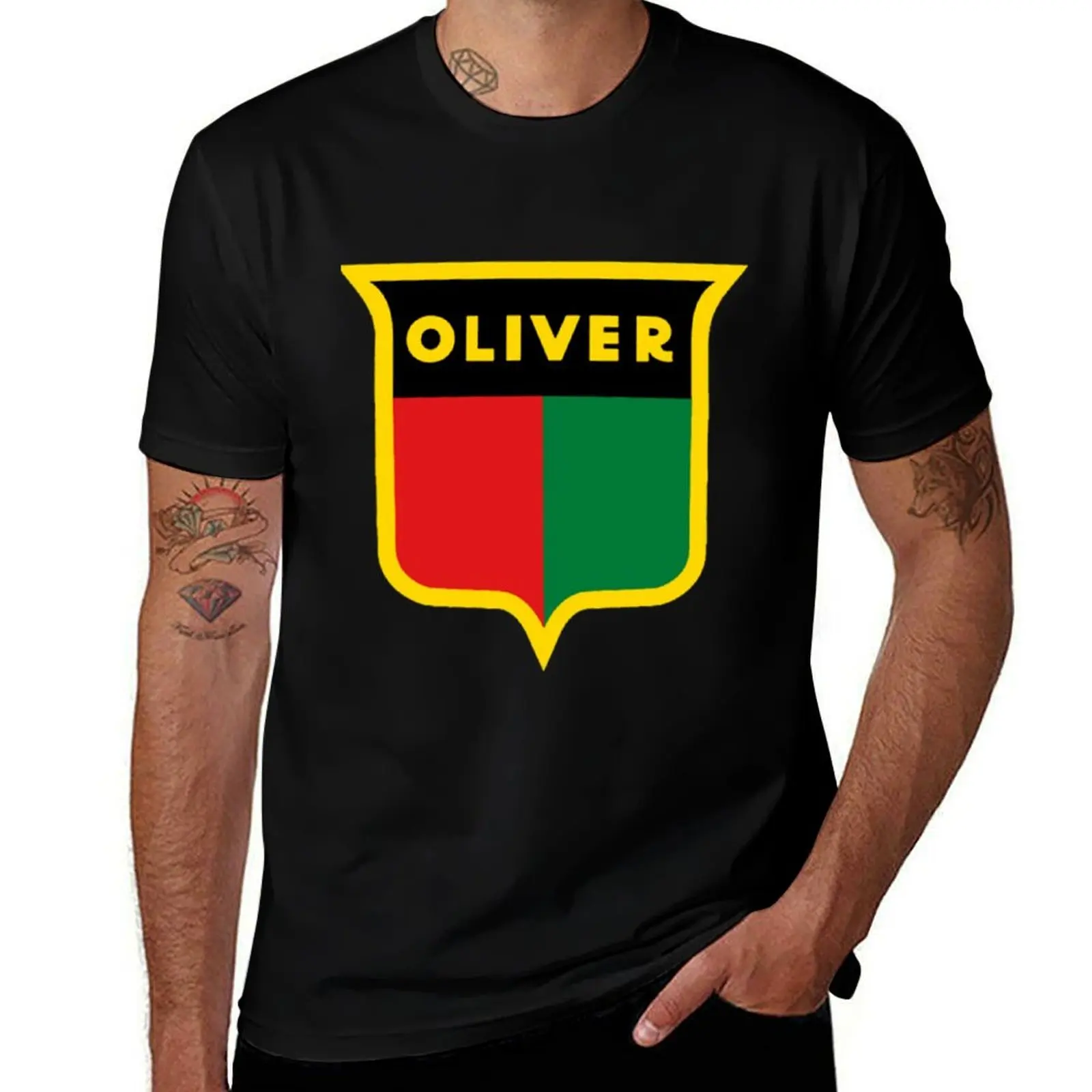 

LOGO - OLIVER TRACTORS T-Shirt Simple Print Design T-Shirt