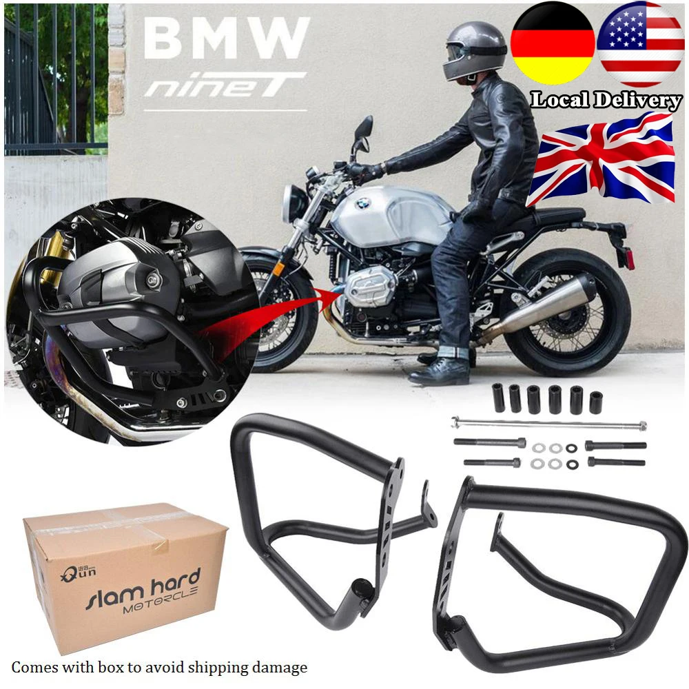 Motorcycle Crash Bars Engine Guard Frame Protector Slider Bumper for BMW R Nine T NineT R9T Racer Scrambler Pure Urban 2014-2021