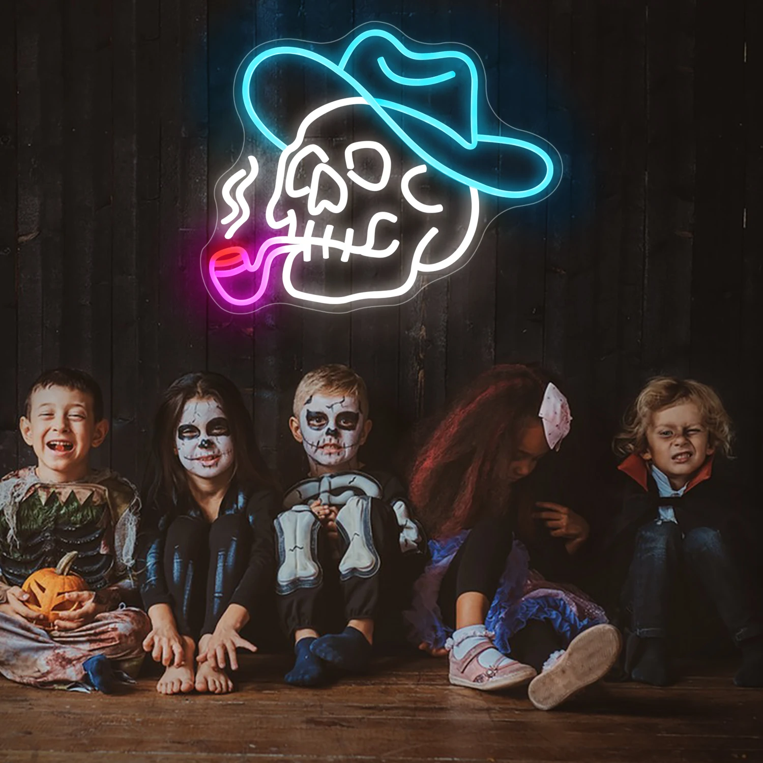 

Хэллоуин Череп Неоновая Вывеска для Настенного Декора Череп Светодиодный Неоновый Свет для Бар Вечеринки Человек Пещера Хэллоуин Подарки