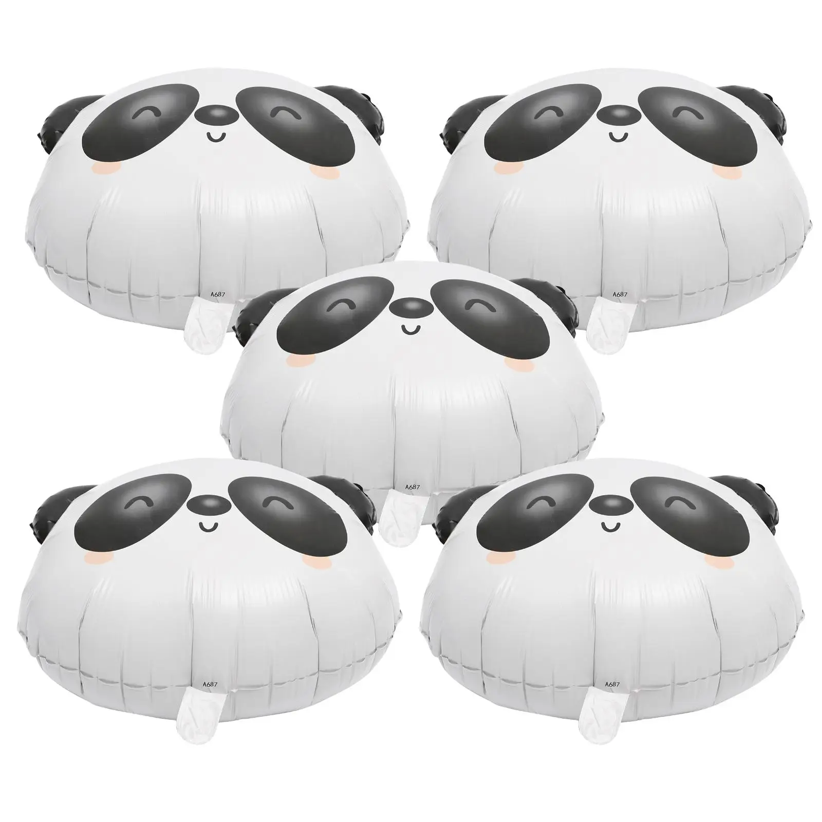 

5 Pcs Panda Balloon Shaped Cartoon Aluminum Film Kids Gift Novelty Balloon Birthday Party Supplies Decorations