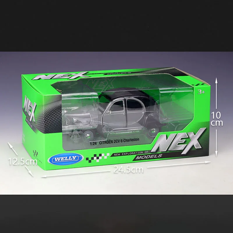 دييكاست ويلي 1:24 مقياس سيتروين 2CV 6 تشارلستون الكلاسيكية سبيكة سيارة نموذج تحصيل لعبة هدية تذكارية عرض حلية