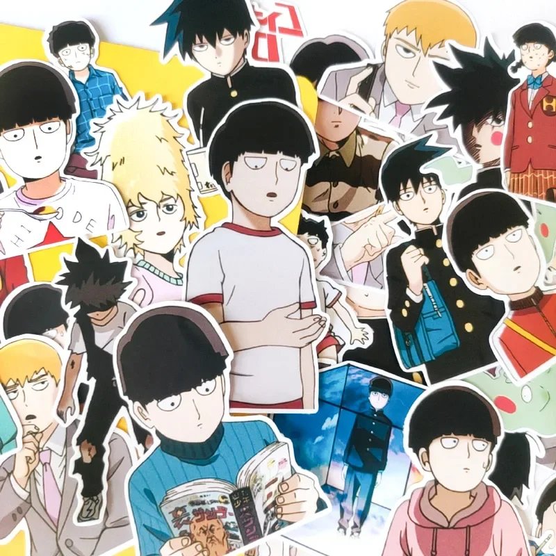 

Anime Mob Psycho 100 Mobu Saiko Hyaku Kageyama Shigeo Dimple Ritsu Reigen Arataka Cosplay Cartoon Sticker Accessory Mascot Gift