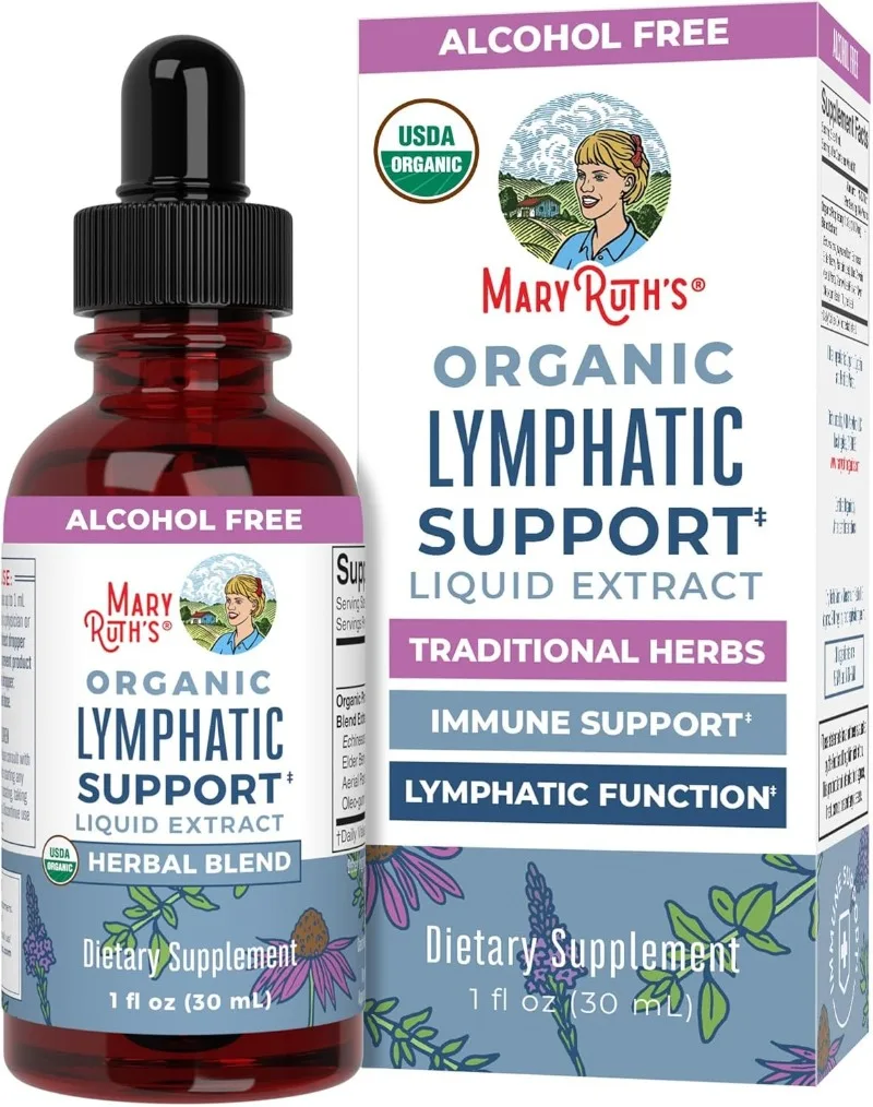 

Lymphatic Support Drops - Reduces Edema and Swelling, Improves Fluid Circulation, Enhances Immunity