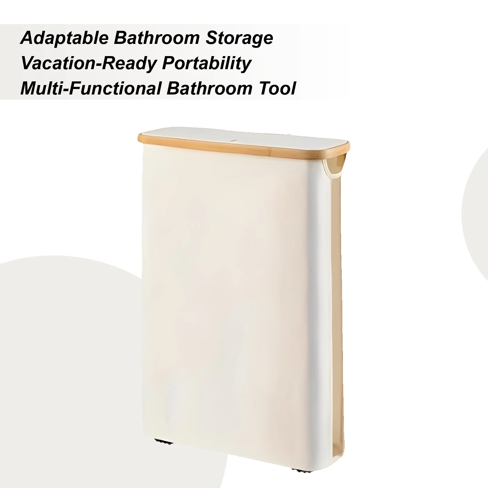

Toilet Paper Holder 52L Paper Roll Holder With Lid And Handle Foldable Toilet Roll Organizer For Bathroom Shower Home Vacation