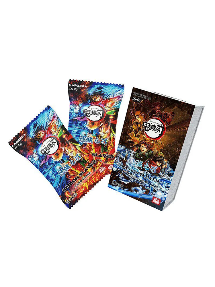 BANDAI Demon Slayer Infinite City Chapter Collection Tear Card - Japanese Comic Peripherals for Kids New Birthday Gift Idea