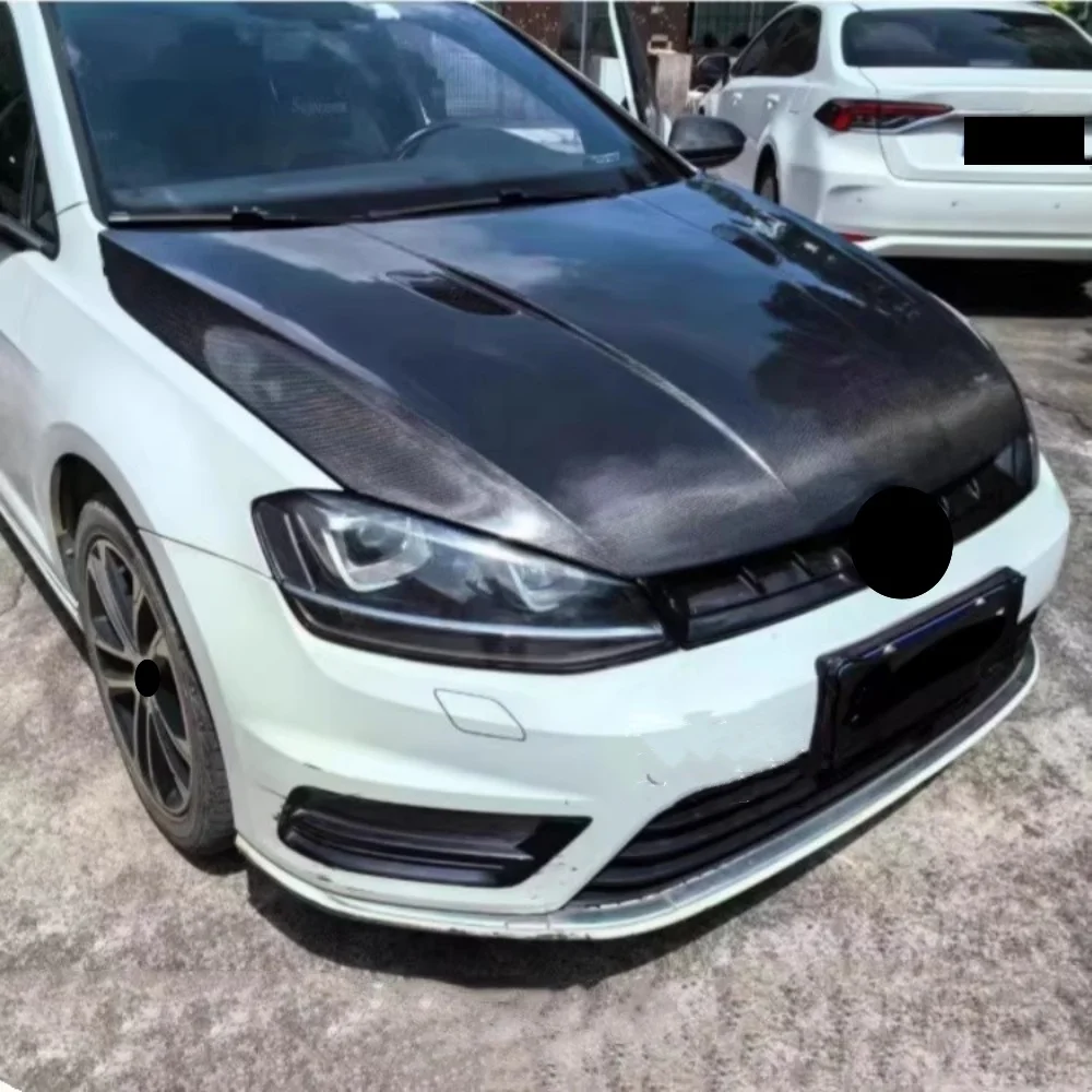 

For Volkswagen vw Golf 7 7.5 MK7 MK7.5 Engine cover Assembly modified M3 Style Carbon fiber Hood Engine Bonnet Car Accessories