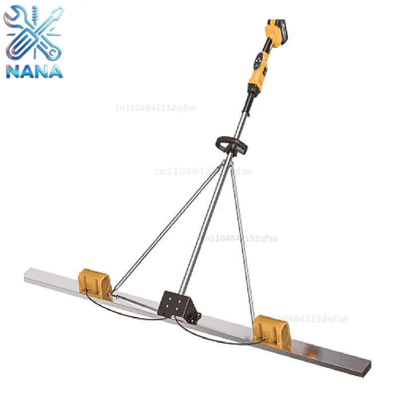 Electric Lithium Concrete Screed Leveling Bull Float Finishing Trowel Ruler Scraper Concrete Vibrator 2m without battery