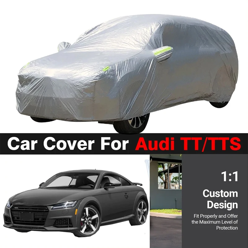 

Full Car Cover For Audi TT TTS Auto Sun Shade Anti-UV Rain Snow Prevent Outdoor Cover Dustproof