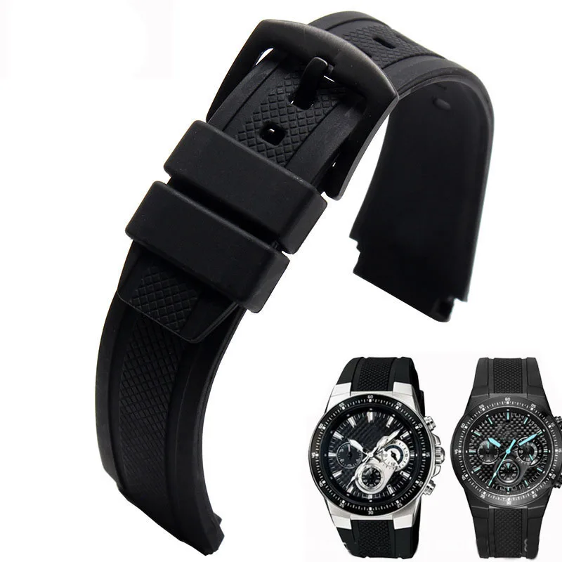 

Rubber Strap For Casio watch band male MWA-100 MWA-100HD-1A mwa-100h black Wristbands Bracelet Accessories 20MM