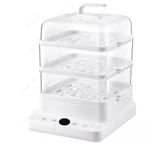 Electric steamer household three-layer multi-functional 24L  large capacity split visible and transparent