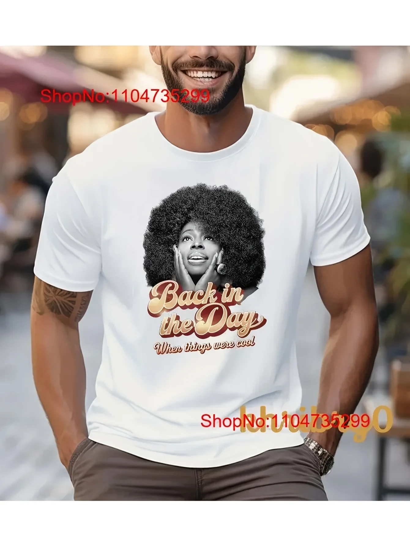 Футболка Angie Stone Tribute Back In The Day K68302, винтажный стильный модный мягкий стильный топ для повседневной носки унисекс