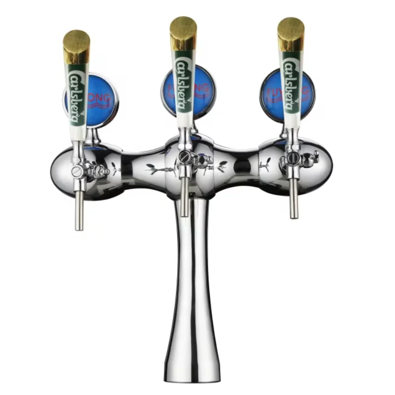 2024 New Products Beer Column Cooler With 3 Pcs Tap Beer Font Chiller Beer Cooler