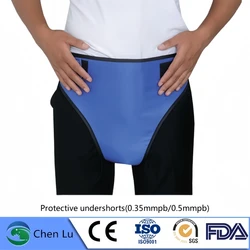 Genuine x-ray gamma ray protective lead undershorts doctor, patient gonad radiological protection 0.35/0.5mmpb lead undershorts
