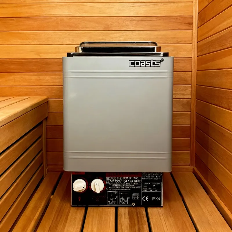 COASTS Modern Acrylic Electric Sauna Stove Heater 4.5KW/220V Lightweight Infrared Sauna Equipment