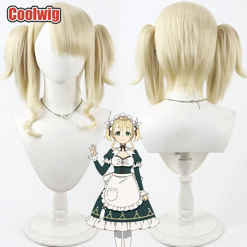 Coolwig Synthetic Hair Ellie Walker Cosplay Wigs Koujo Denka no Kateikyoushi Ellie Walker Blonde Ponytail Wig Heat Resistant