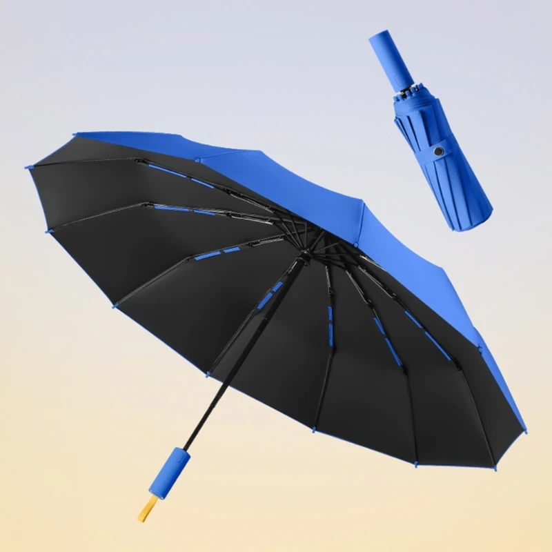 Wind Defying Foldings Umbrellas Windproofs Travel Umbrellas Stay Dry K92A