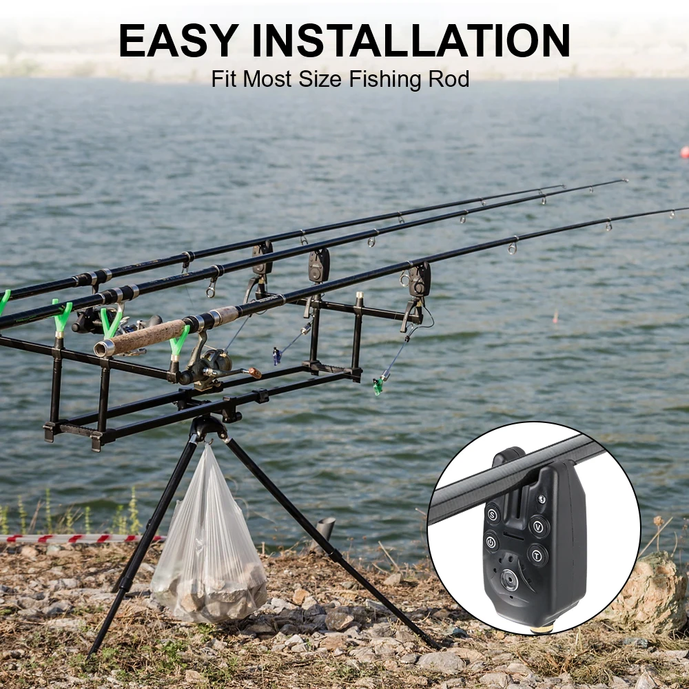 JY-1 Fishing Accessories with Volume Tone Sensitivity Control Accessories LED Indicator Carp Fishing Bite Alarm