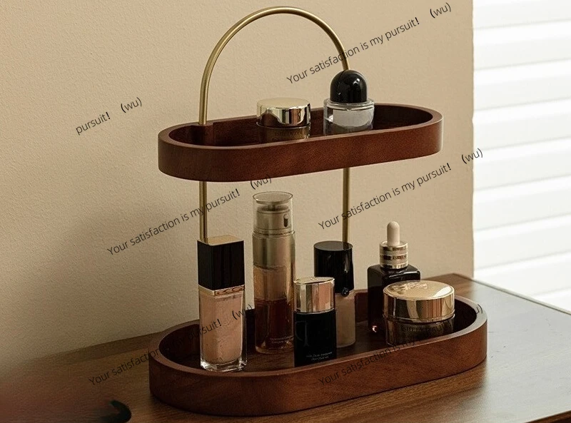 

Твердая древесина Qixi Festival, коробка для хранения косметики, настольный комод, полка, парфюмерная помада, шкатулка для драгоценностей премиум-класса для ухода за кожей