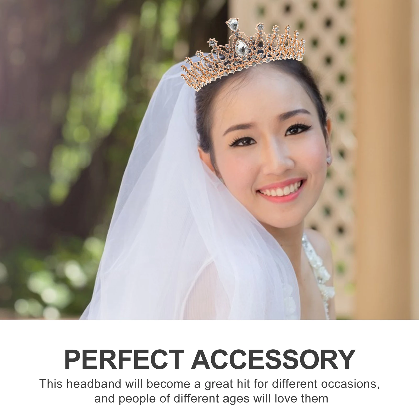 

Rhinestone Hair Hoop Crown Headband Women Bride Wedding Party Accessories Elegant Fashion Tiara Bridal Gorgeous Hoops