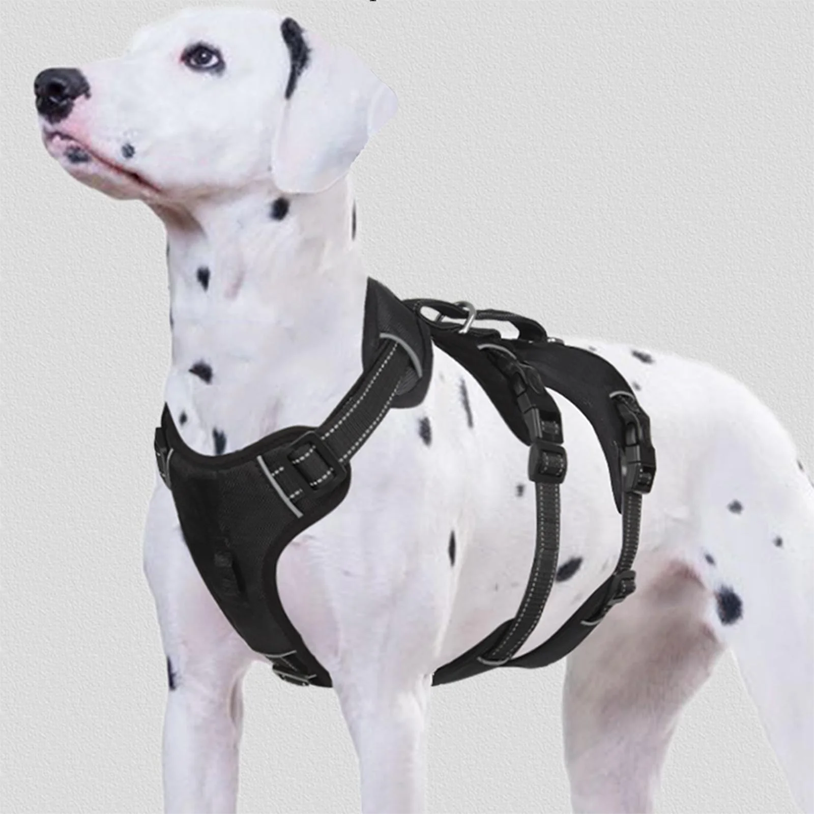 Anti-sprint Dog Harness Medium Larger Dog Vest Harnesses 1680D Oxford Cloth Sponge Buffer Dogs Harness Pet Dogs Accessoires