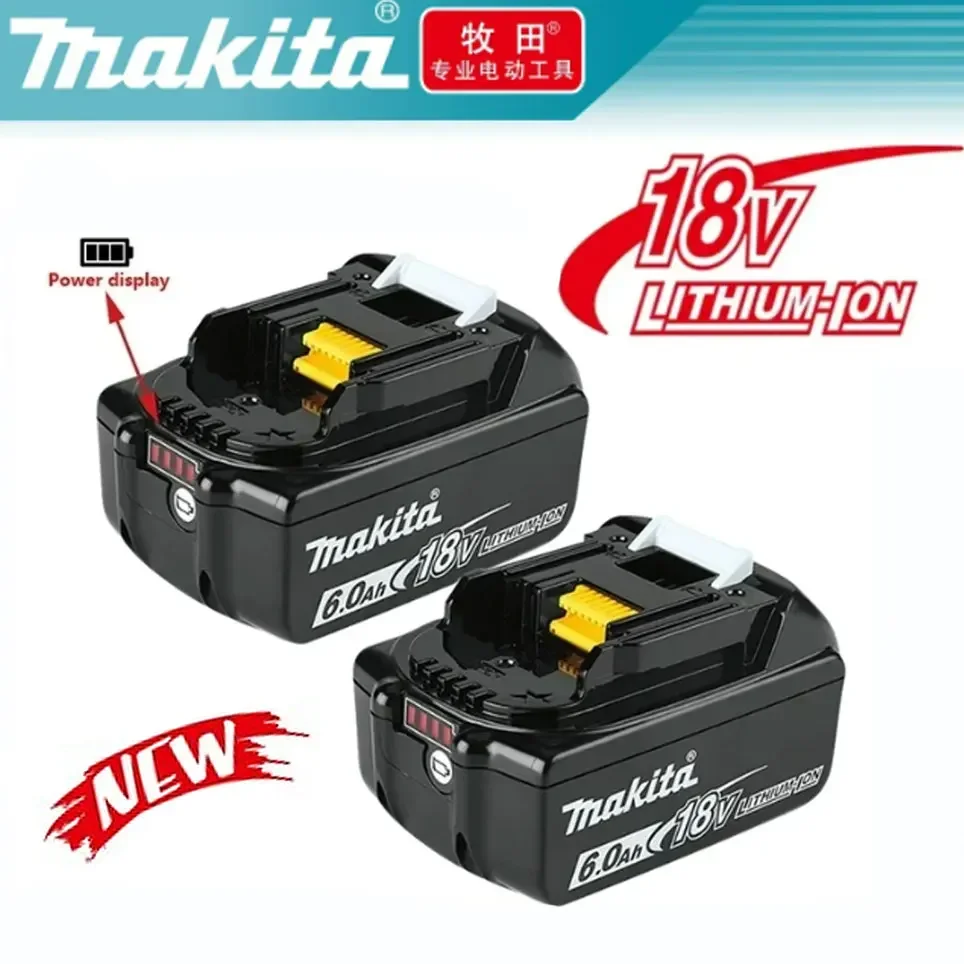 

Original Makita 18V 6.0Ah With LED lithium ion replacement LXT BL1860B BL1860 BL1850 Makita rechargeable power tool battery