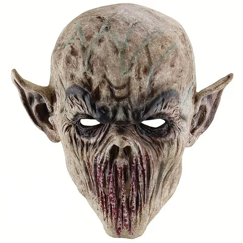 Zombie Mask Scary Halloween Mask Terror Ghost Devil Mask Cosplay Prop Dance Party Scary Biochemical Vampire Dress Up Mask