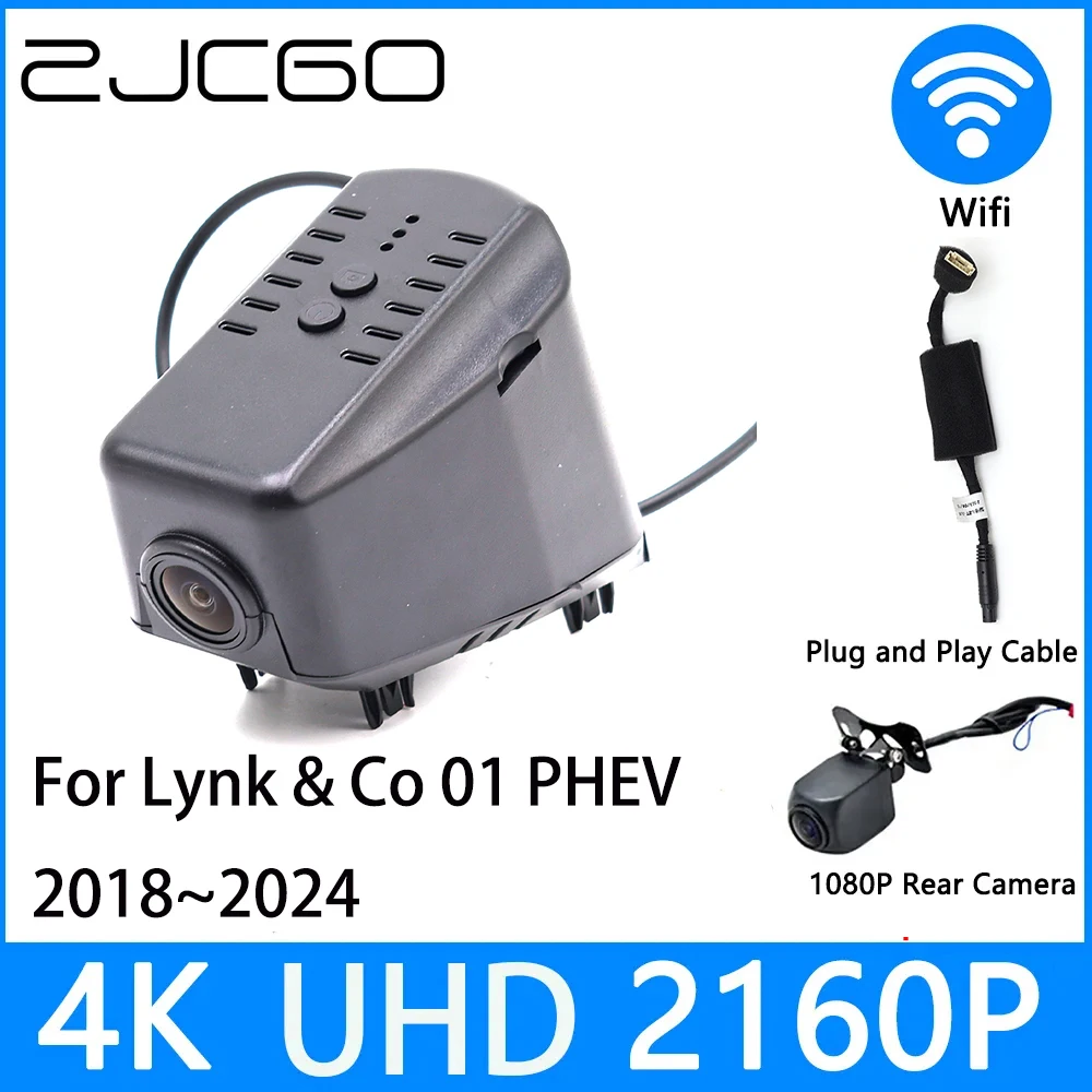 

ZJCGO Dash Cam 4K UHD 2160P Car Video Recorder DVR Night Vision parking for Lynk & Co 01 PHEV 2018 2019 2020 2021 2022 2023