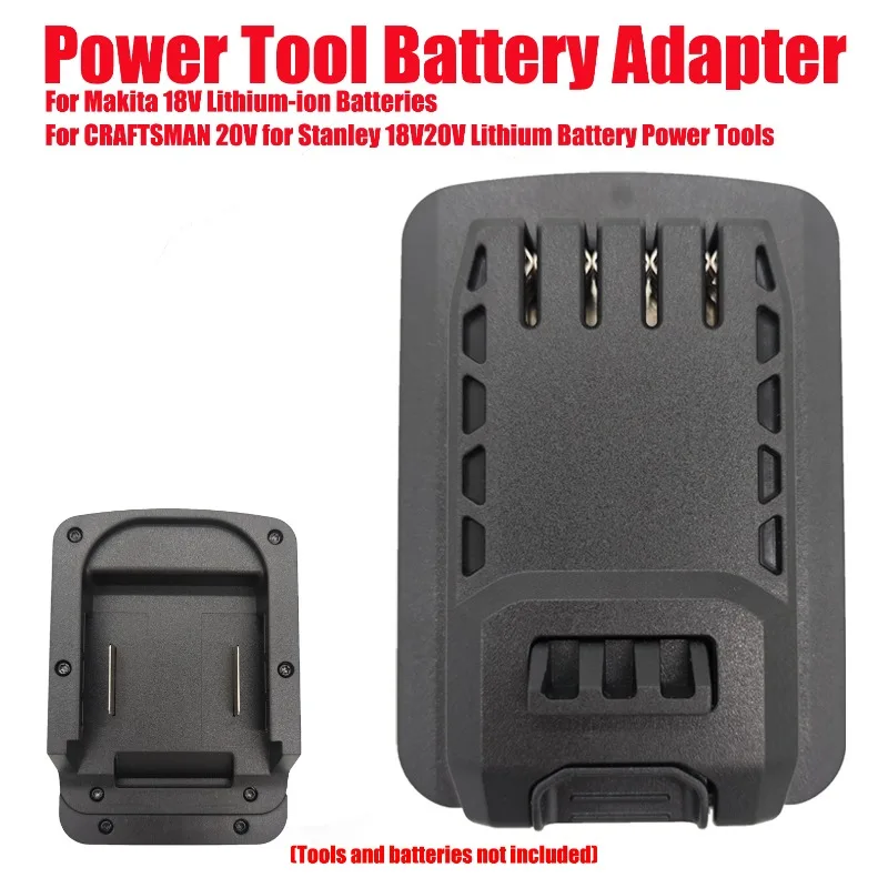

Адаптер для литий-ионных аккумуляторов Makita 18В для электроинструментов, совместимый с CRAFTSMAN 20В и Stanley 18В/20В.