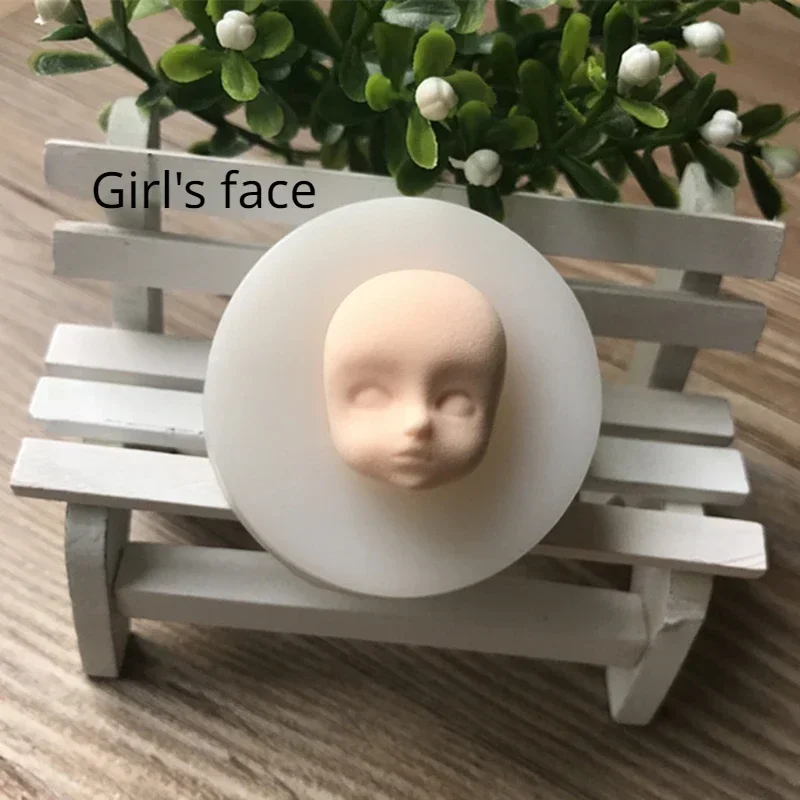 3D Baby Face Silicone Mold Chocolate Polymer Clay Process Mold Manual Process Baby Face Mold Sugar Process Baking Tools