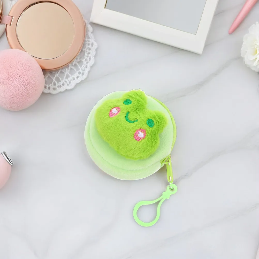 2Pcs Earphone Storage Bag Stylish Kawaii Print Functional Coin Purse with Zipper Portable Organizer for Backpack Purse Daily Use