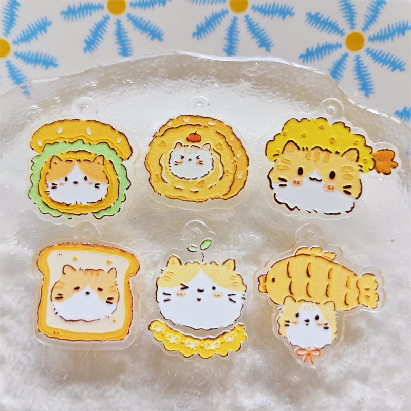 

Новое поступление, 50 шт./лот, цветной узор, принт, геометрическая форма, акриловые бусины, ювелирные изделия «сделай сам», кулон для одежды, аксессуар