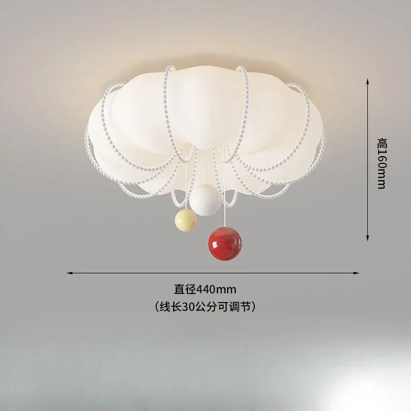Cloud Ceiling Lamp for Children's Room Nordic Creative Princess Nursery Lighting Design