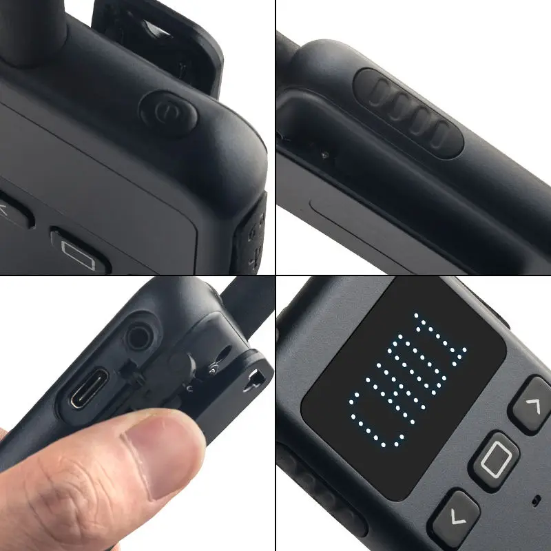 Wholesale OEM KSUN M3 Type-c UHF 400-470MHz Portable Pocket Radio Mini 1.5CM Ultra-thin Walkie Talkie