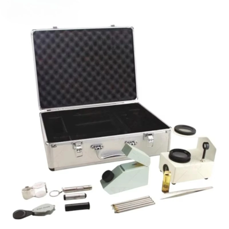 

Professional Gemstone Instrument Case - Jewelry Identification Tool Kit with Diamond Tester, Jade Dichroscope, and Polariscope