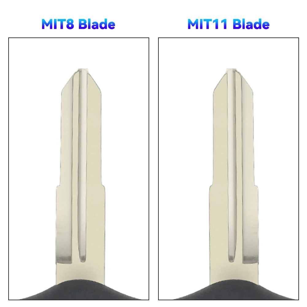 Dandkey-funda de llave de repuesto, 2 botones, carcasa de llave remota, hoja izquierda sin cortar, para Mitsubishi Lancer Outlander Colt Mirage