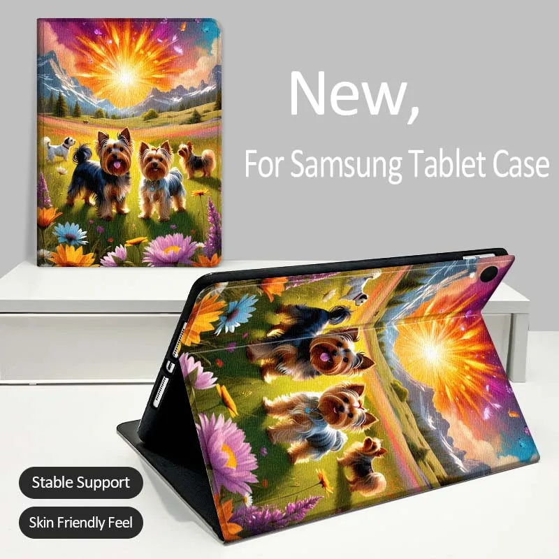 

Yorkshire Terrier Lavender Field For Samsung Galaxy Tab A A7 A8 A9 A11 S6 S11 Lite Plus 10.1 10.4 10.5 Inch 2022 Tablet Case