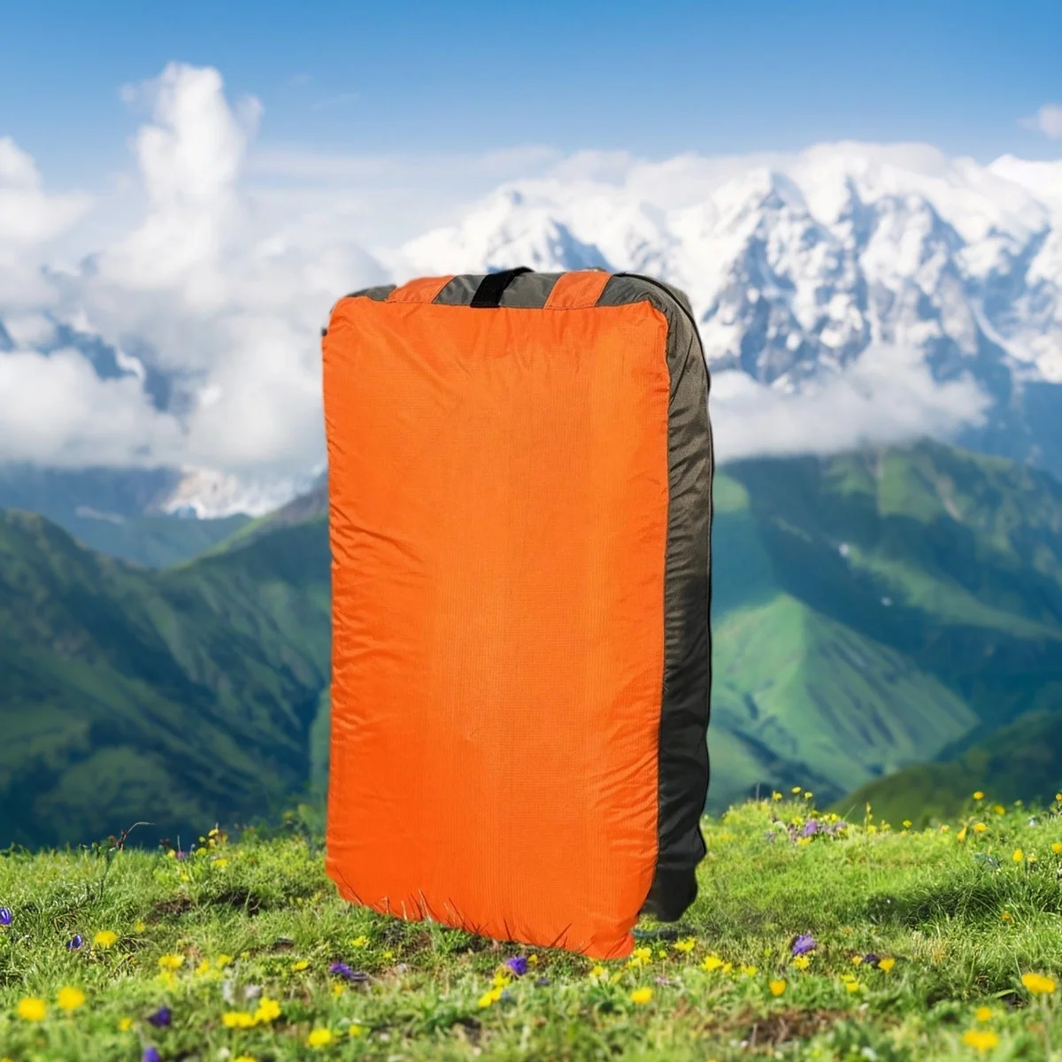Paragliding long bags compressible tubes and long stacked parachute bags